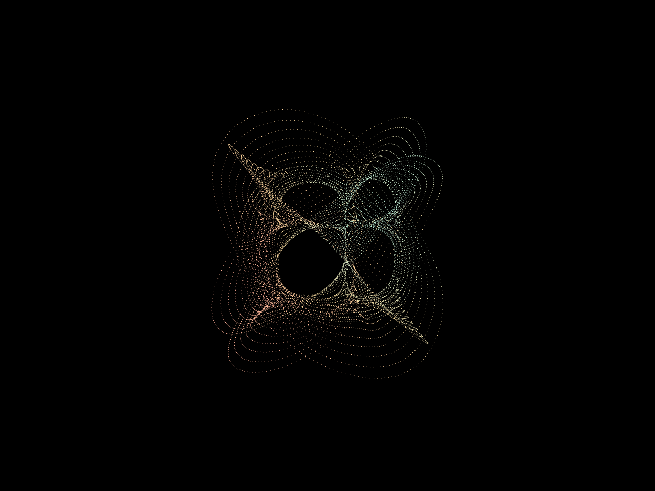 Calabi–Yau: a Fermat slice as a coral wire — Classical Chaos