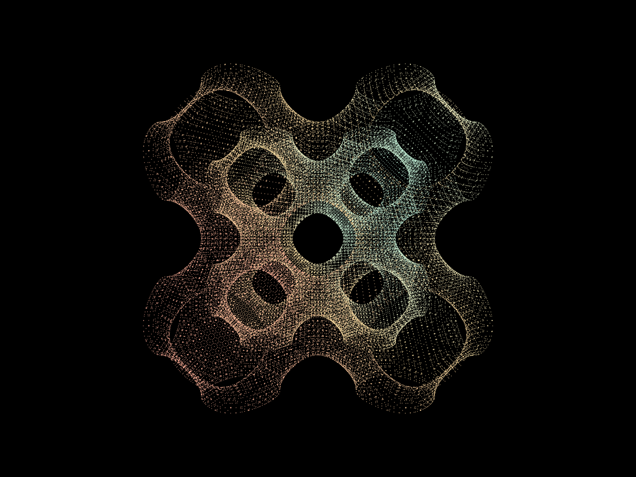 Schwarz P: a labyrinth that tiles the cube — Classical Chaos