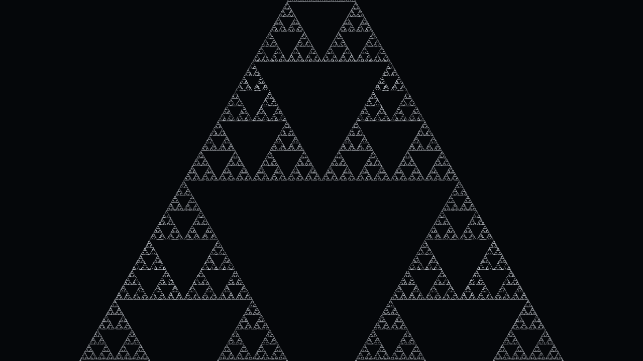 Sierpiński Triangle — Classical Chaos